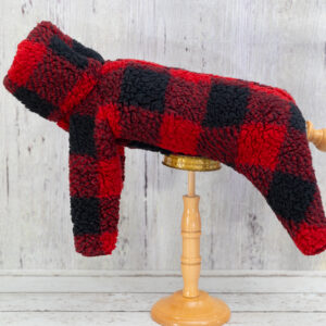 Cozy Holiday Sherpa Pajamas | Dog Snoodie | Winter Pet Wear